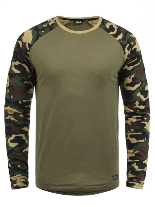 Foto van product !Solid Shirt 'Cajus' groen / zwart / wit