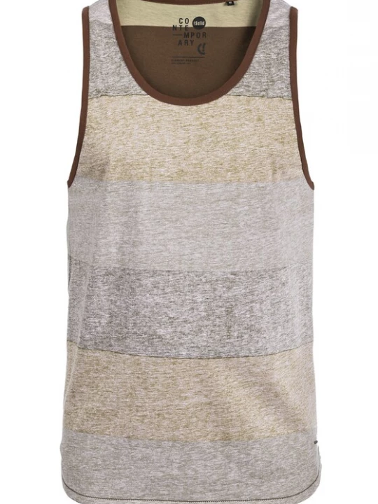 Foto van product !Solid Shirt 'Charan' bruin / grijs