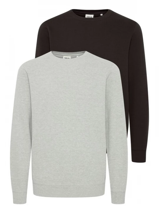 Foto van product !Solid Shirt 'Colinreg' grijs / zwart