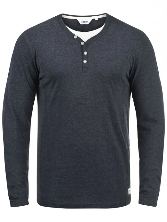 Foto van product !Solid Shirt 'Doriano' navy / wit