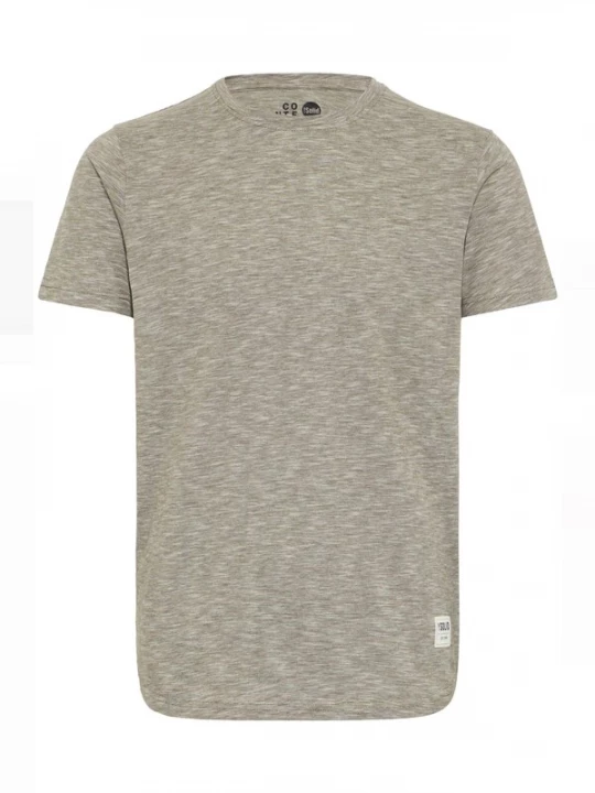 Foto van product !Solid Shirt 'Figos' groen gemêleerd / wit
