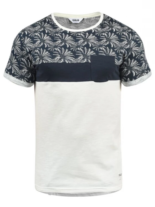 Foto van product !Solid Shirt 'Florian' donkerblauw / wit