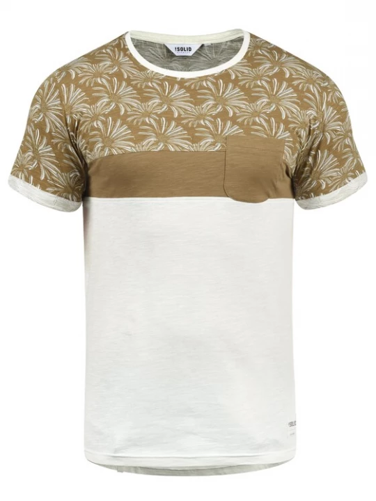 Foto van product !Solid Shirt 'Florian' oker / wit