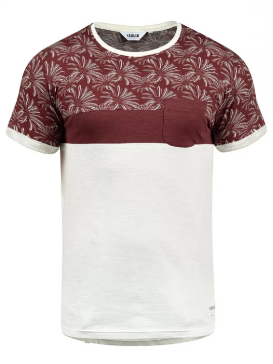Foto van product !Solid Shirt 'Florian' rood / natuurwit