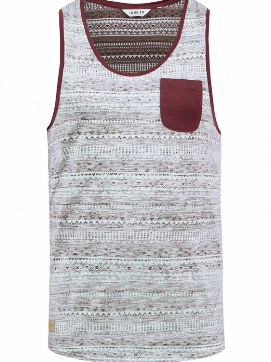 Foto van product !Solid Shirt 'Imbre' grijs / bordeaux / wit