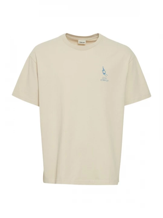 Foto van product !Solid Shirt 'Ismail' beige / lichtblauw