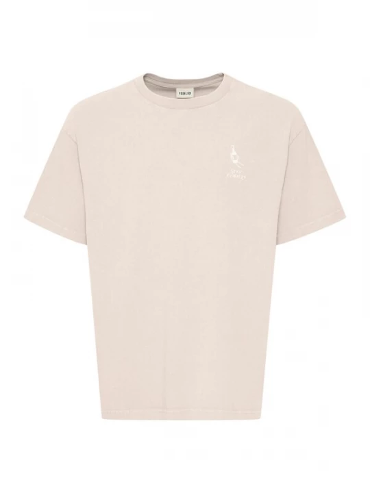 Foto van product !Solid Shirt 'Ismail' lichtbeige / wit