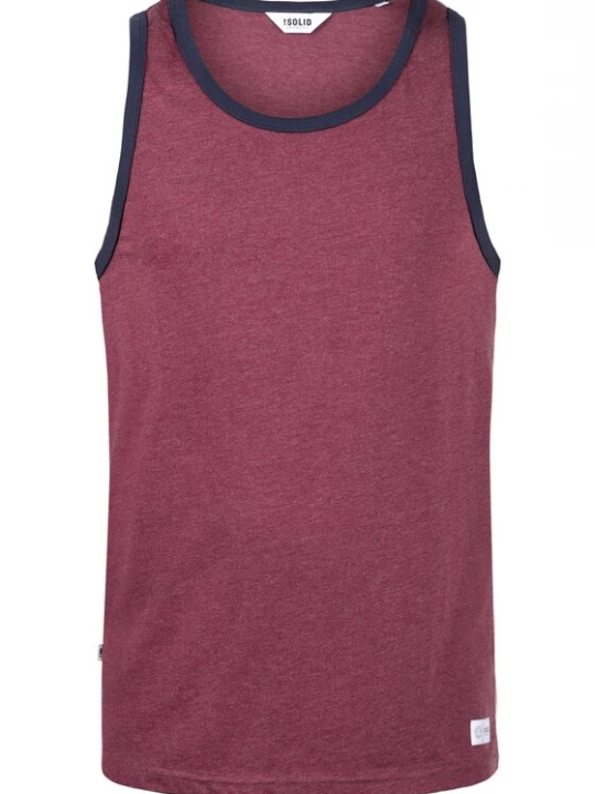Foto van product !Solid Shirt 'Malino' navy / wijnrood