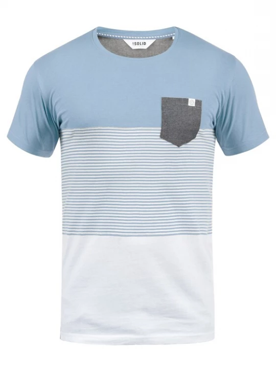 Foto van product !Solid Shirt 'Malte' blauw / lichtblauw / grijs / wit