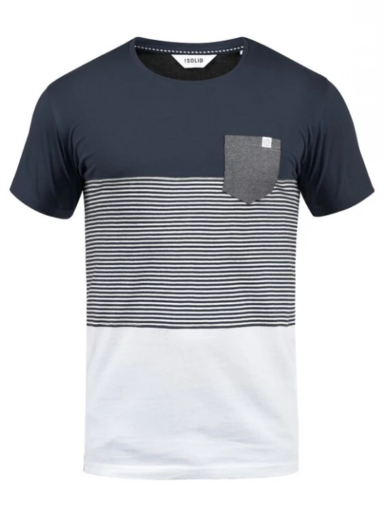 Foto van product !Solid Shirt 'Malte' blauw / navy / wit