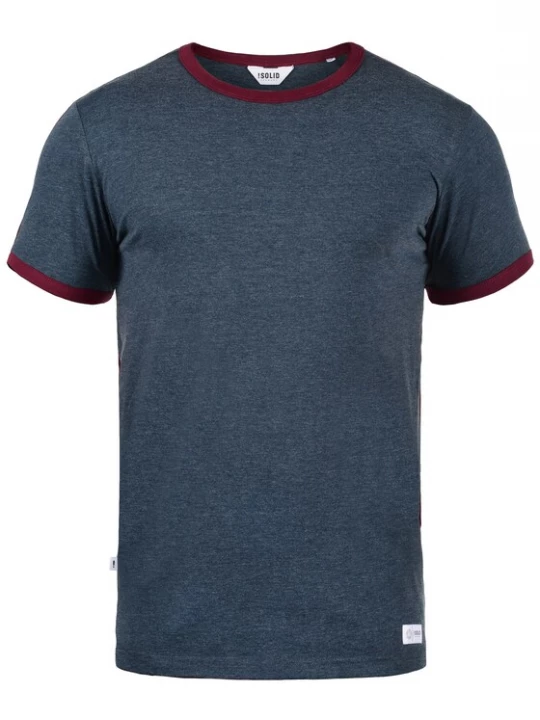 Foto van product !Solid Shirt 'Manoldo' donkerblauw / bordeaux
