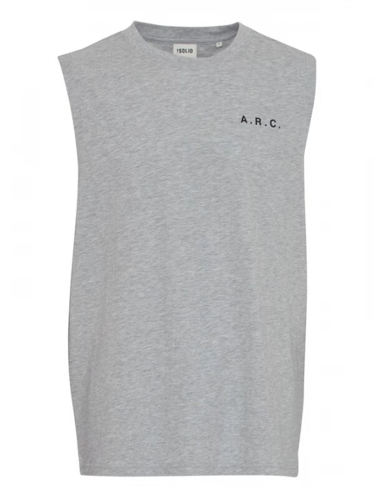 Foto van product !Solid Shirt ' Melamdro ' grijs / zwart