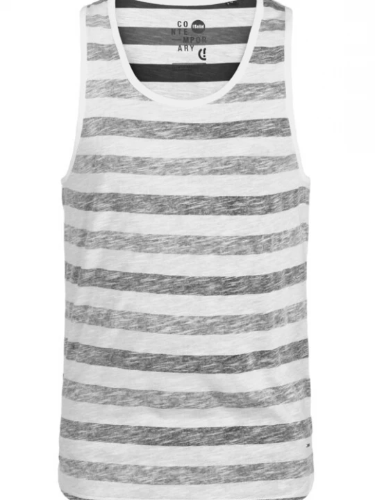 Foto van product !Solid Shirt 'Mende' grijs / wit