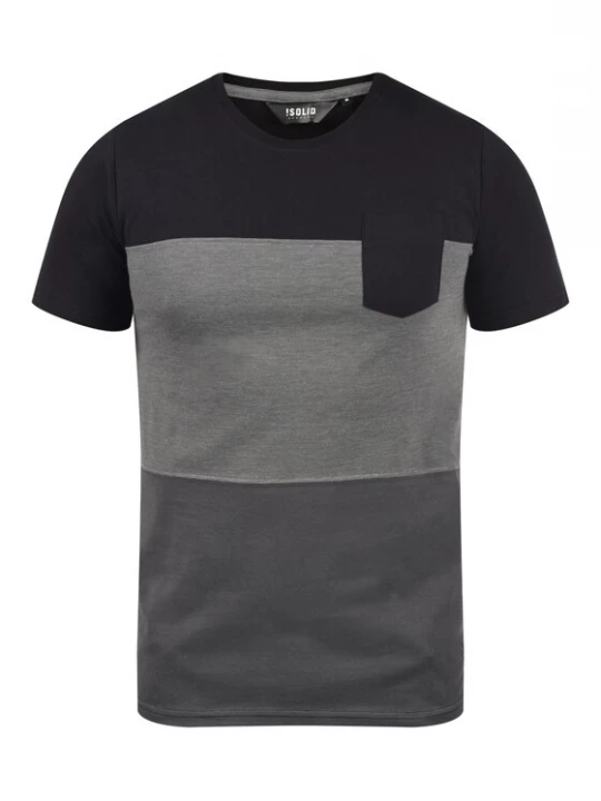 Foto van product !Solid Shirt 'Mingo' grijs / zwart