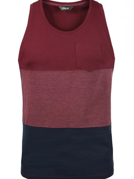 Foto van product !Solid Shirt 'Minho' donkerblauw / wijnrood