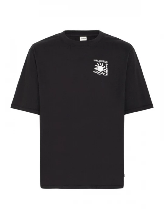 Foto van product !Solid Shirt 'ODANIEL' zwart / wit