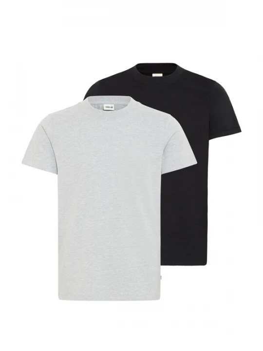 Foto van product !Solid Shirt 'ODIT' grijs gemêleerd / zwart