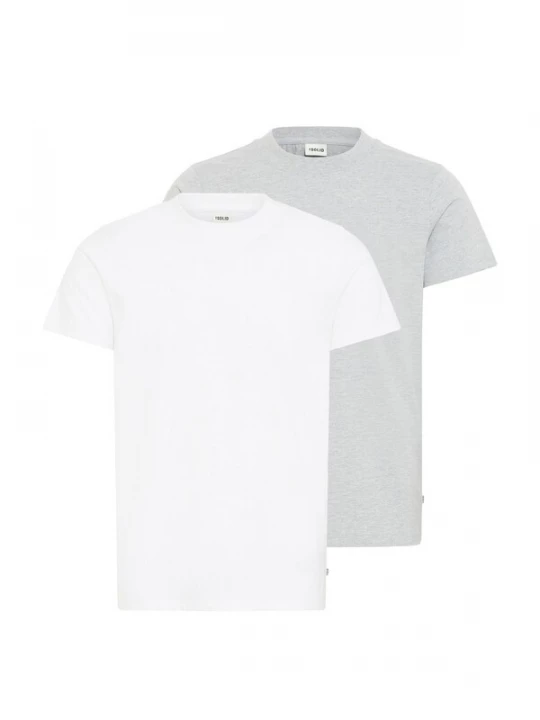 Foto van product !Solid Shirt ' ODIT ' grijs / wit