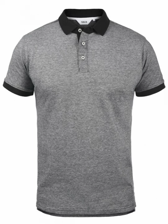 Foto van product !Solid Shirt 'Panos' grijs / zwart