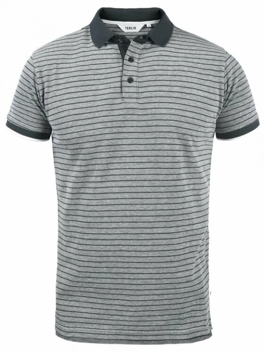 Foto van product !Solid Shirt 'Pantelis' donkerblauw / lichtgrijs