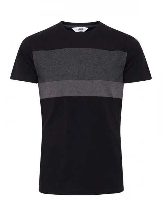 Foto van product !Solid Shirt 'Sascha' grijs / donkergrijs / zwart