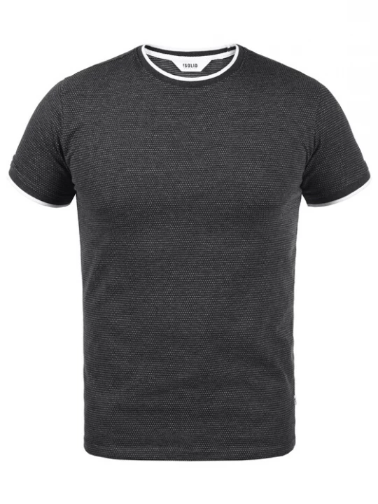 Foto van product !Solid Shirt 'Saul' grijs / zilver / wit