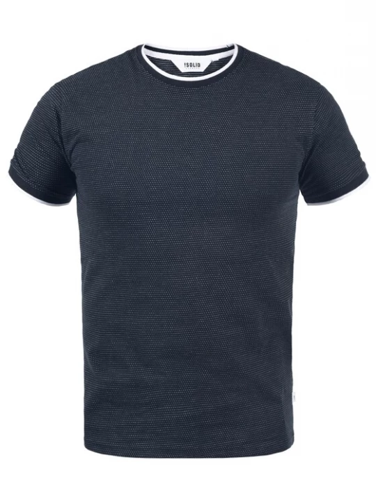 Foto van product !Solid Shirt 'Saul' marine / wit