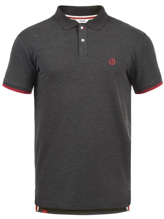 Foto van product !Solid Shirt 'SDBENJAMIN' antraciet / rood