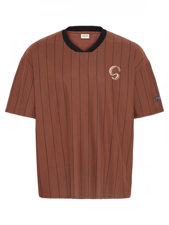 Foto van product !Solid Shirt 'Sean' bruin / zwart
