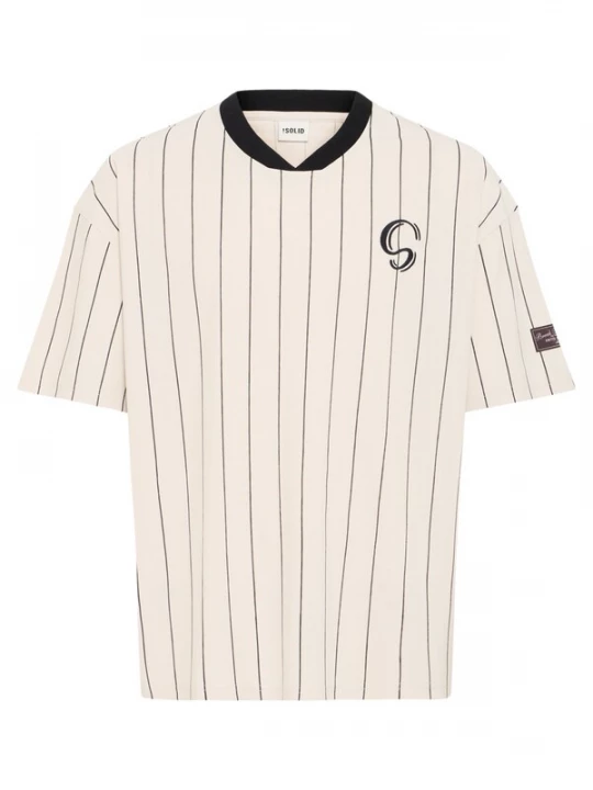 Foto van product !Solid Shirt 'Sean' crème / zwart