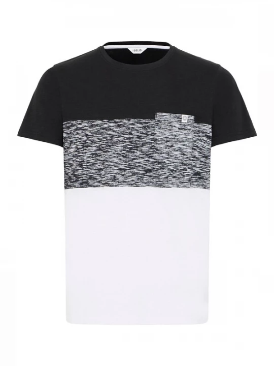 Foto van product !Solid Shirt 'Sinor' grijs / zwart / wit