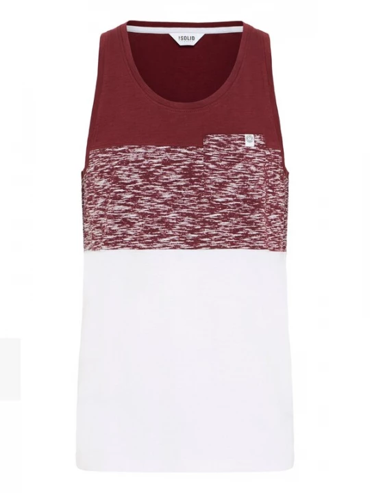 Foto van product !Solid Shirt 'Sion' bordeaux / wit