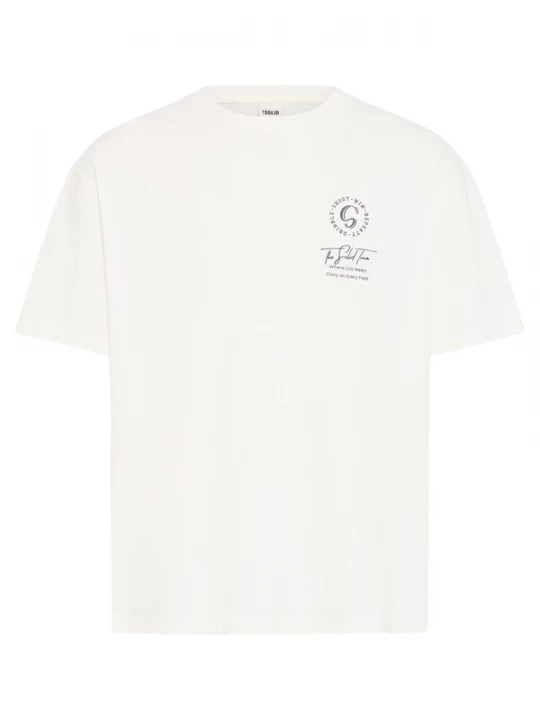 Foto van product !Solid Shirt 'Sullivan' donkergrijs / watermeloen rood / offwhite