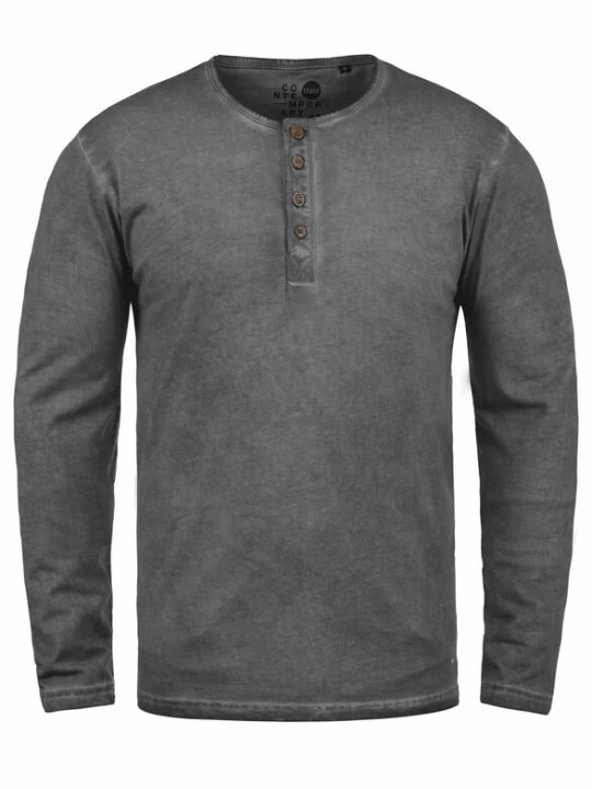 Foto van product !Solid Shirt 'Timur' bruin / grijs