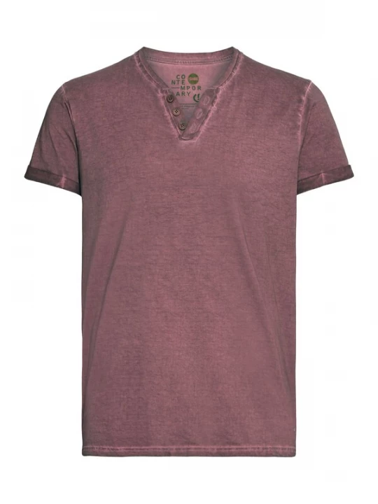 Foto van product !Solid Shirt 'Tino' rood gemêleerd