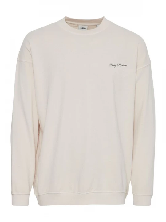 Foto van product !Solid Sweatshirt beige / zwart