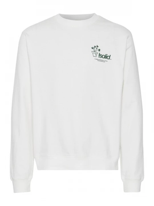 Foto van product !Solid Sweatshirt 'Imran ' groen / wit
