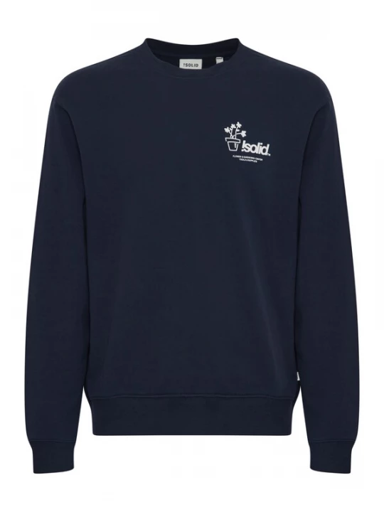 Foto van product !Solid Sweatshirt 'Imran' navy / wit
