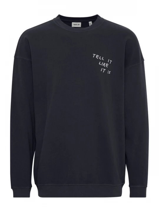 Foto van product !Solid Sweatshirt 'Ingvor' zwart / wit