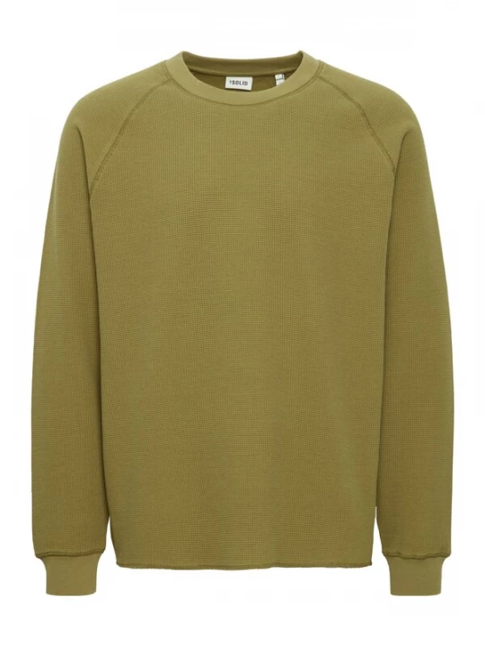 Foto van product !Solid Sweatshirt ' MARWIN ' olijfgroen