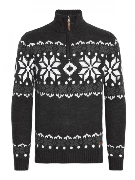Foto van product !Solid Trui 'Norwin' antraciet / wit