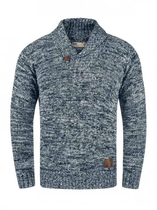 Foto van product !Solid Trui 'Phil' blauw / bruin / wit