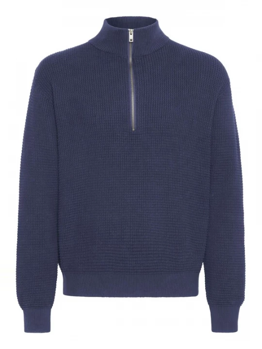 Foto van product !Solid Trui ' SDRIVER HALFZIP ' blauw