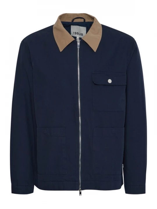 Foto van product !Solid Tussenjas blauw / bruin