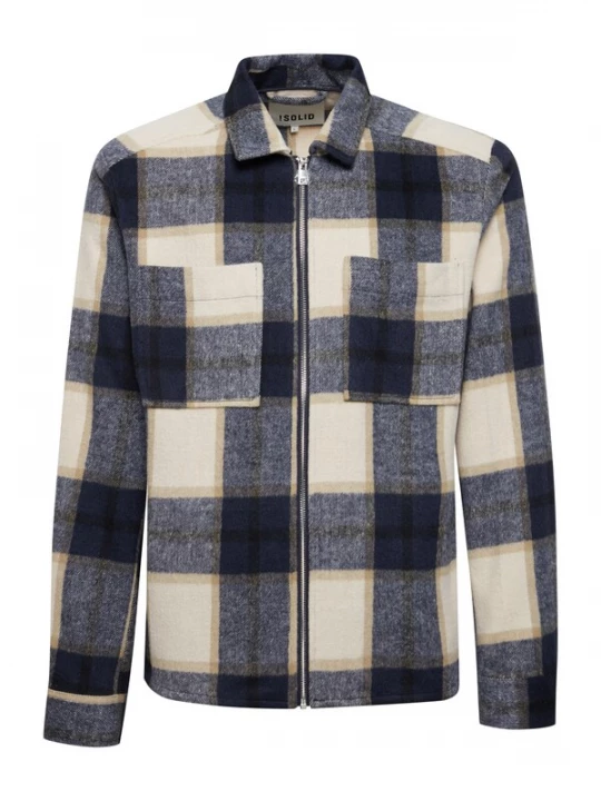 Foto van product !Solid Tussenjas 'Gideon' beige / donkerblauw