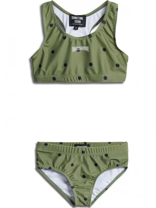 Foto van product SOMETIME SOON Bikini olijfgroen / zwart / wit