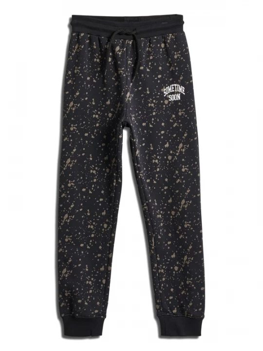Foto van product SOMETIME SOON Broek 'Jazzy' bruin / zwart / wit