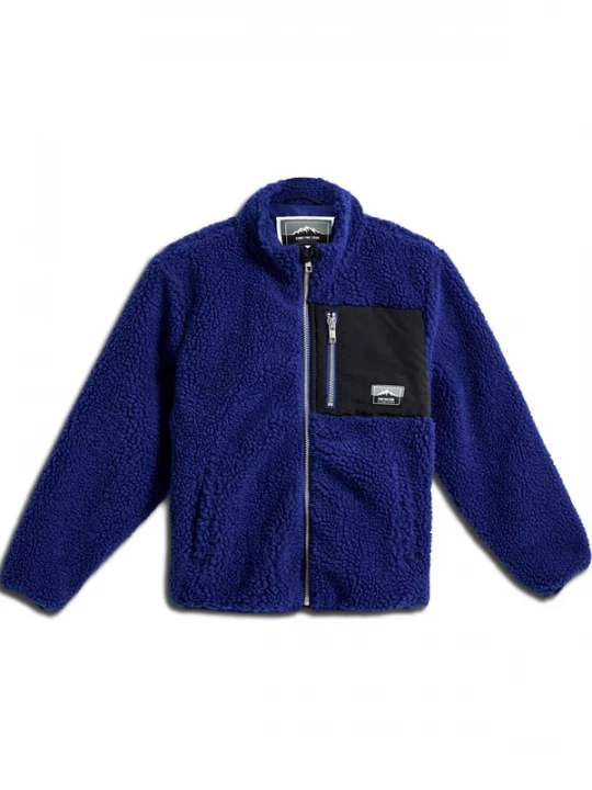 Foto van product SOMETIME SOON Fleece jas 'Venture' navy / zwart