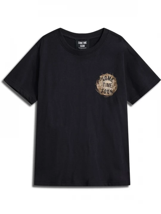 Foto van product SOMETIME SOON Shirt bruin / zwart