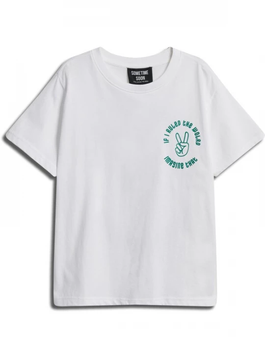 Foto van product SOMETIME SOON Shirt 'Crown' groen / wit